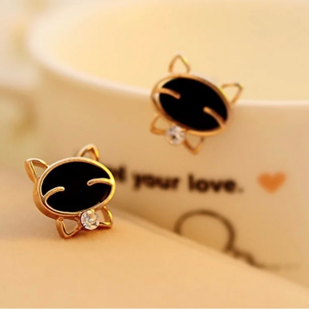 Elegant Stylish Cat Kitten Kitty Pets Earrings Accessories Jewelry